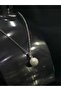 Majorca Pearl Single Stone Stylish Design 12 Mm. Measure Mallorca Pearl Model Steel Necklace - 7