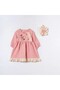 Cotton Floral Embroidered Lace Detail 2-Piece Baby Girl Dress - 5
