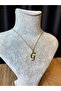 Letter g Lacquer Coated Gold Non-Tarnish Chain Necklace - 3