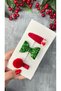 New Year Figured 3 Different Model Buckle Set (Glitter Sequin Bow Plush Snap and Pompom Buckle 5 cm) - 2