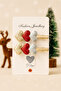 Dd645 Gold Red Silver Heart Double Hairpin Set (3 Colors)