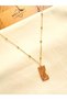 Special Design Steel Necklace with Moon Symbol - Gold - Special - 2