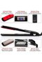 LED Screen Negative Ion 2-in-1 Hair Straightener Brush & Curler (Black) - 4