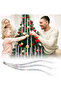 Gray Glitter Christmas Tree Ornament Party Supplies Organization Decoration
