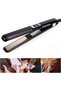 LED Screen Negative Ion 2-in-1 Hair Straightener Brush & Curler (Black) - 3