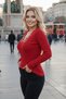 Women's Long Sleeve V-Neck Cross Chain Detailed Ribbed Knit Blouse – Mjn2019 - 5