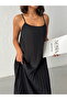 Pleated Black Midi Length Chiffon Casual Dress - 6