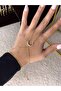 Zircon Stone Crescent Shaped Shahmeran Stainless Steel Gold - 4