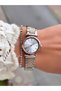 Steel Strap Minimal Case Women's Wristwatch 3 Atm Water Resistant 2 Years Warranty - 5