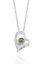 Stainless Steel I Love You in 100 Languages Heart Necklace