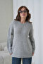 Women's Crew Neck Soft Textured Oversized Knitwear Sweater 3032