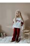 Girl's Enjoy Winter Set with Bow Detail Sweatshirt - 4