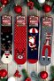 4 Pairs Unisex Christmas Socks Colorful Patterned Gift New Year Men Women Long Socks Set