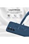 Silicone Case for Samsung Galaxy A25 5G — Full Body Silky Soft Touch, Camera Protection, Blue - 4