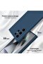 Silicone Case Compatible with Samsung Galaxy S24 Ultra, Full Body Silky Soft Touch Phone Case, Blue - 3