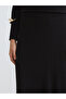 Elastic Waist Flared Knit Skirt - 3