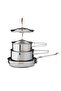 CampFire Stainless Steel Cookset Camping Cookware Set, 18/8 Durable Outdoor Cooking Kit with 3L & 1.8L Saucepan Pots and 21cm Frying Pan, Foldable Handles & Nesting Compact Design for Campfire Cooking