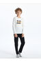 Lcw Kids Ecru Crew Neck Boy Pajamas Set - 2