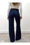 Women's High Waist Belted Jean Denim Pants - 5
