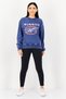 Misbhv X Women Sportswear Fit Long Sleeve Outdoor Sweatshirt, Light Navy - 3