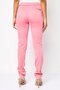 Women Regular Fit Straight Leg Solid Pants, Pink - 2