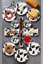 14 Pieces Handmade Marble Pattern Breakfast Set for 6 People - Luxury Breakfast Presentation Set