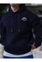 Advanture Mountain Printed Oversized Hooded Men's Sweatshirt - 3