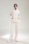 Plush Welsoft Winter Wide-Leg Pants and Kangaroo Pocket Hooded Zip-Up Cardigan Two-Piece Set - 3