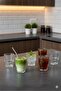 Elegant Retro Patterned Set of 6 Multi-Purpose Pinterest Glass Cups