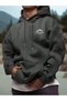 Advanture Mountain Printed Oversized Hooded Men's Sweatshirt