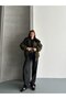 Women's New Season Quilted Detail Collar Fur-Lined Gabardine Bomber Jacket - 3