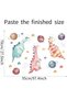 Baby Dinosaur Removable Wall Stickers - Colorful Cartoon PVC Decals (35.4 x 11.8 in) - 5