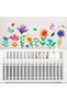 Watercolor Flower Wall Stickers - Floral Nursery & Kids Room Decals