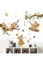 Woodland Bear Wall Stickers - Baby Animal Tree Branch Wall Decals