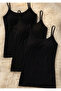 Non-Sweating 95% Natural Bamboo 3-Piece String Strap Tank Top - Ultra Flexible, Breathable Comfortable Fabric