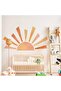 42.1 x 23.6 in Boho Half Sun Vinyl Wall Decal - Removable