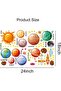 Planet Wall Decals – Peel & Stick Removable Solar System Wall Stickers for Kids Nursery - 3