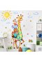 2 Sheets Removable Watercolor Giraffe Wall Decals, Cartoon Animal Stickers for Kids Nursery - 6