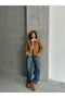 Suede Plush Coat - Tan Brown | |   F1856 - 2
