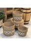 سلال خوص بوهيمي Bohemian Seagrass Baskets (Set of 3)