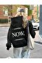 Yesterday Now Tomorrow Printed Women/Men Unisex Oversized Hooded 3-Thread Sweatshirt