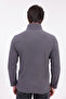 Men's Plum Melange Half Zip Fleece Sweat - 8