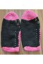 Women's Orlon Wool Yarn Handmade Knitted Patterned House Slippers Booties - 5