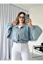 Denim Jacket with Balloon Sleeves