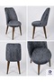 Washable, Stretch Fabric , Velvet Oval Chair Cover (1 Piece) - 2