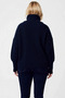 Women's Comfortable Zippered Turn-Down Collar Long Low-Sleeve Thessaloniki Knit Thick Knitwear Cardigan Stylish - 6