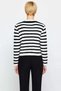 Women's Soft Textured Striped Crew Neck Long Sleeve Button down Regular Fit Knitwear Cardigan Comfortable - 6