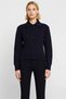 Women's Hair Braided Soft Textured Polo Neck Low Armhole Relaxed Fit Knitwear Cardigan Everyday Elegance and Comfort - 5