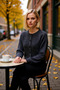 Women's Stylish and Comfortable Short Cut Buttoned Soft Textured Lace-Like Knit Hole Knitwear Cardigan Daily Use - 3