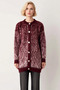Women's Furry Textured Long Sleeve Crew Neck Button Front Regular Fit Knitwear Cardigan Quality - 5